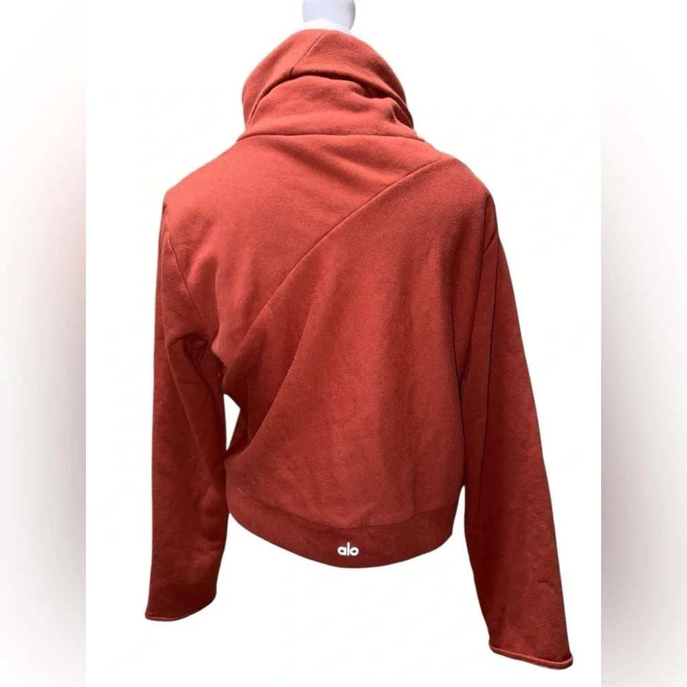 Alo Yoga Soleil Cropped Turtleneck Sweatshirt - Size Large
